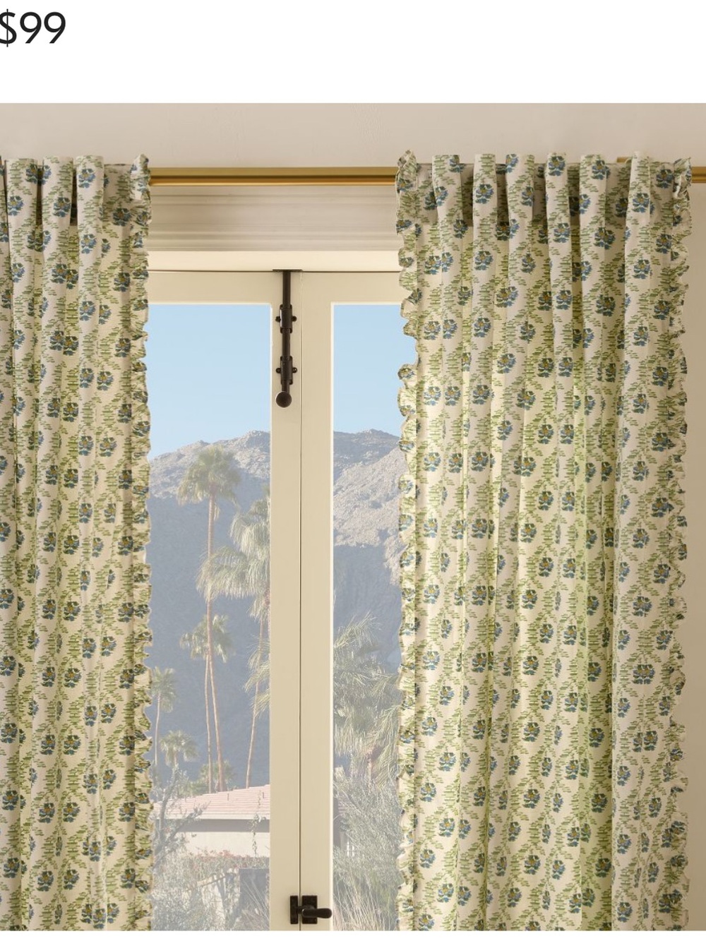NWOT West Elm Jawahar Curtain (Set of 2) 48x84